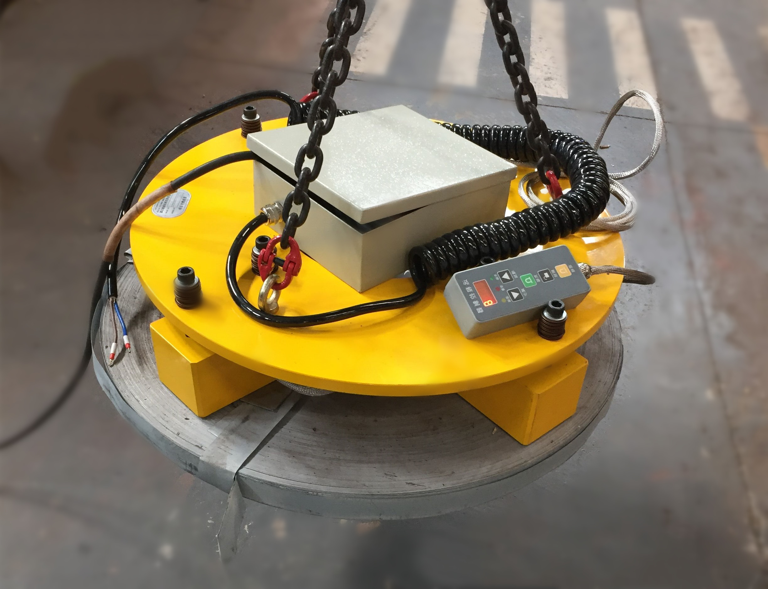 電永磁起重吊具，搬運(yùn)小型帶卷用電永磁起重器